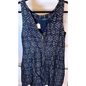 Banana Republic Black Dress with Lace Design - Size 16